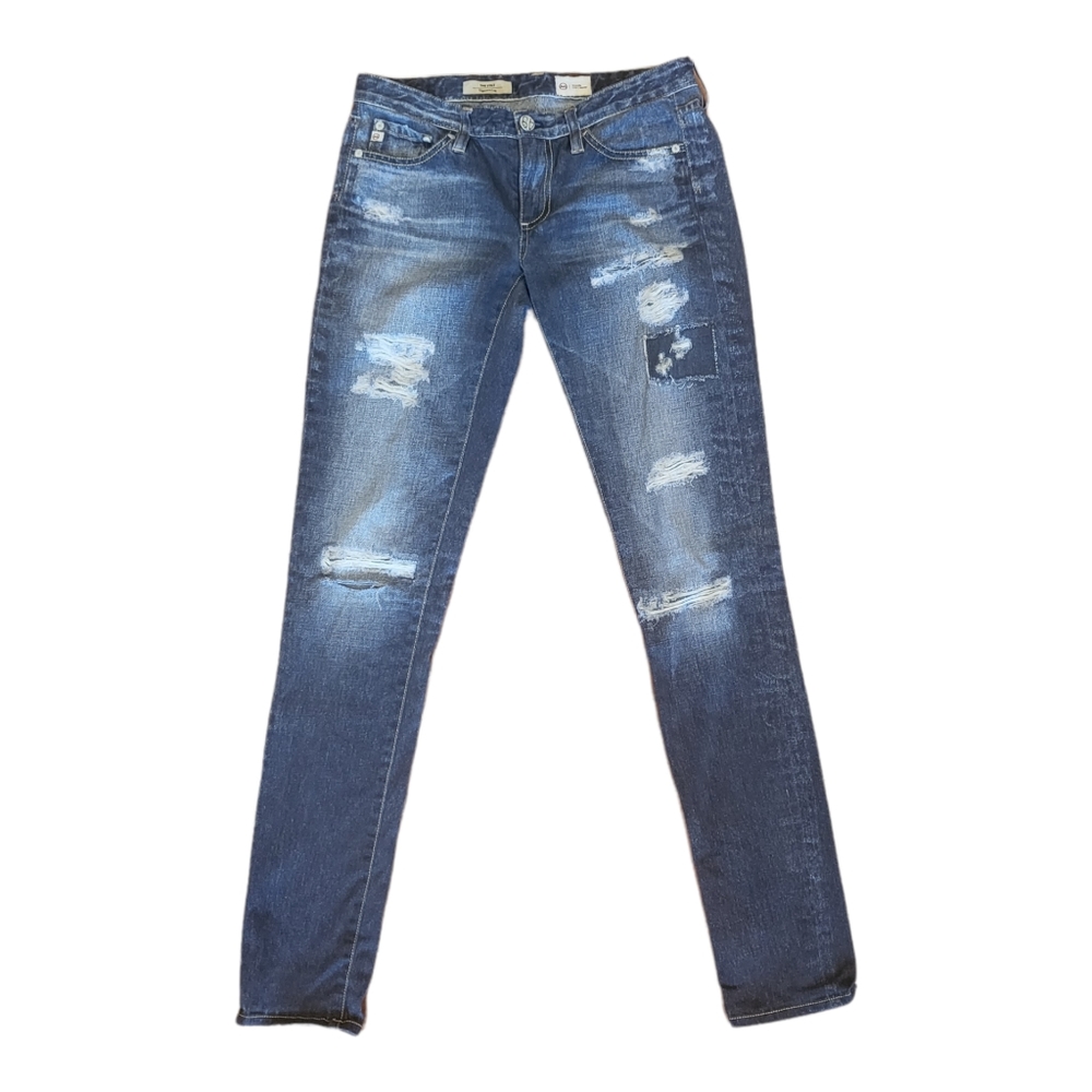 🪻 AG Stilt Cigarette Leg Digital Luxe Denim Skinny Jeans Webber